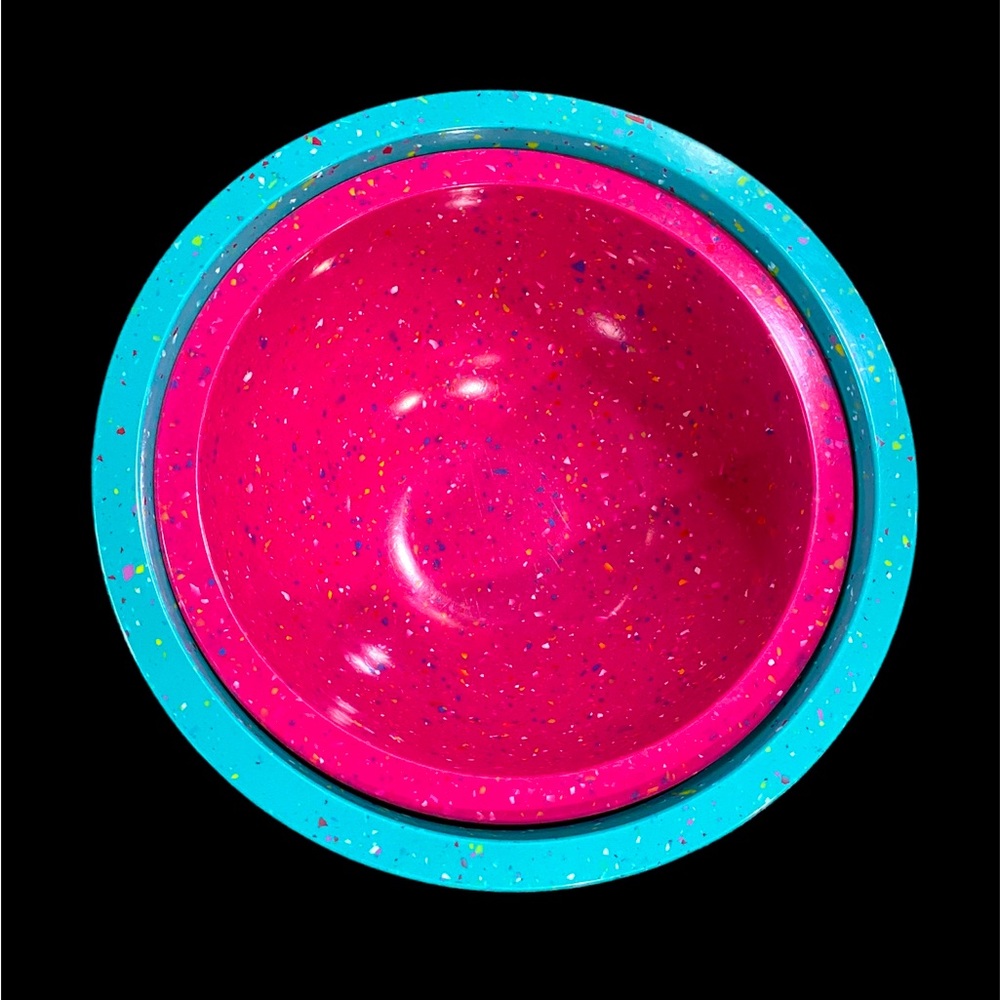 Melamine Pink & Turquoise Mixing or Serving Bowls